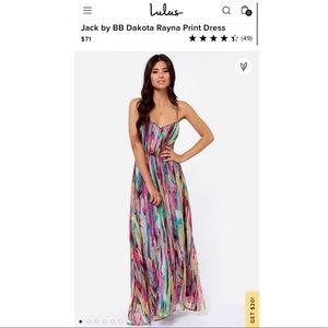 Lulus Jack by BB Dakota Rayna Print Maxi Dress